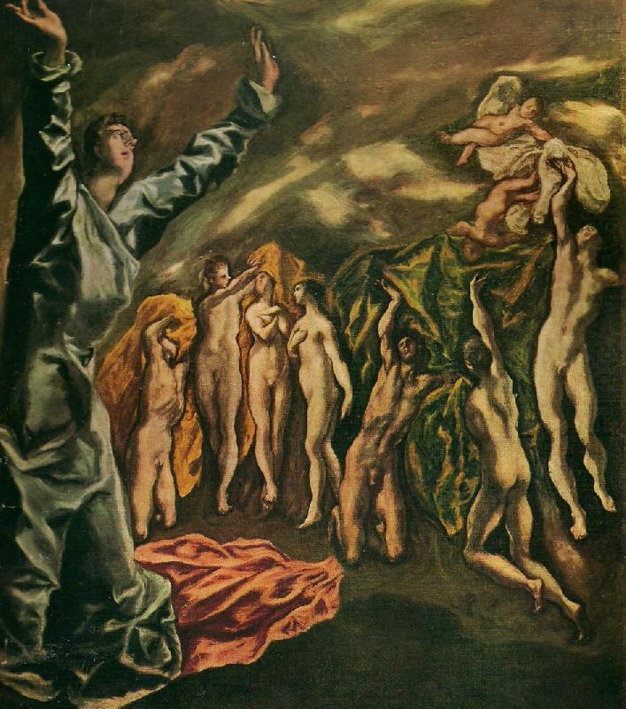 the vision of st. john, El Greco